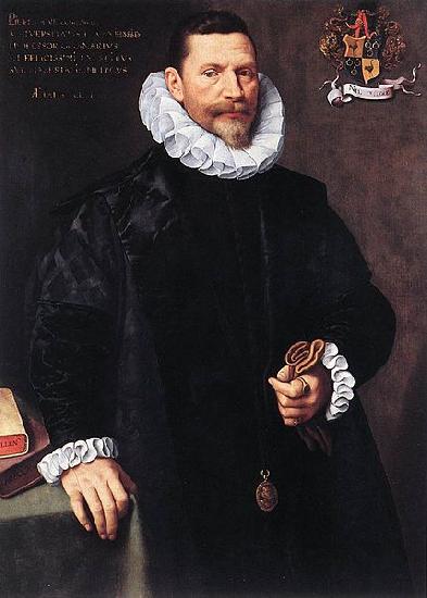 Frans Pourbus Portrait of Petrus Ricardus oil painting image